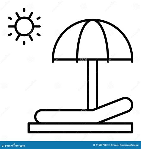 Icono De Silla De Playa Vector De Vacaciones De Verano Ilustraci N Del