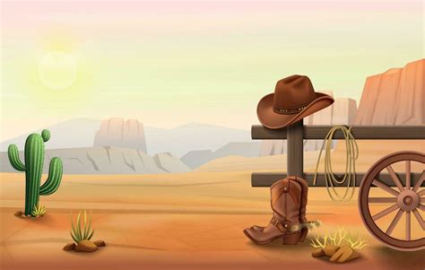 Wild West Outdoor Composition 24854605 Vector Art At Vecteezy