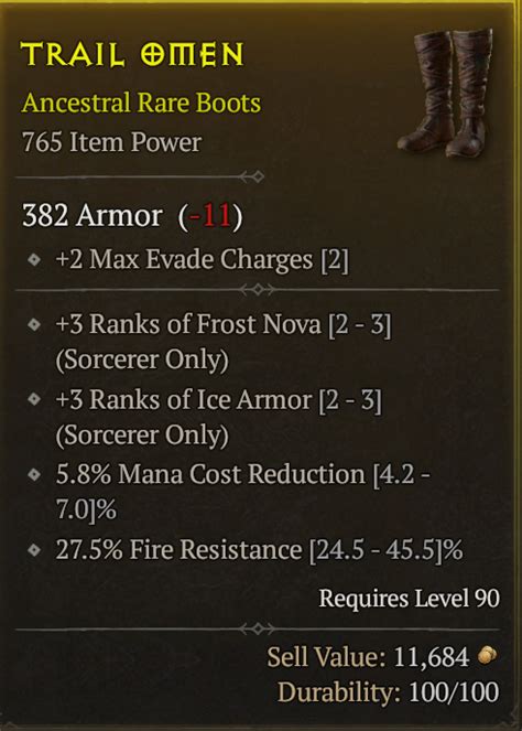 Sorc Boots 3 Nova 3 Ice Armor Mana Cost Red Topic D2jsp