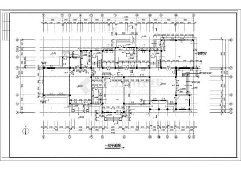 2层精品幼儿园建筑施工cad图，共六张幼儿园土木在线