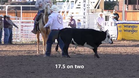 Cheyenne Frontier Days Rodeo Steer Wrestlers Youtube