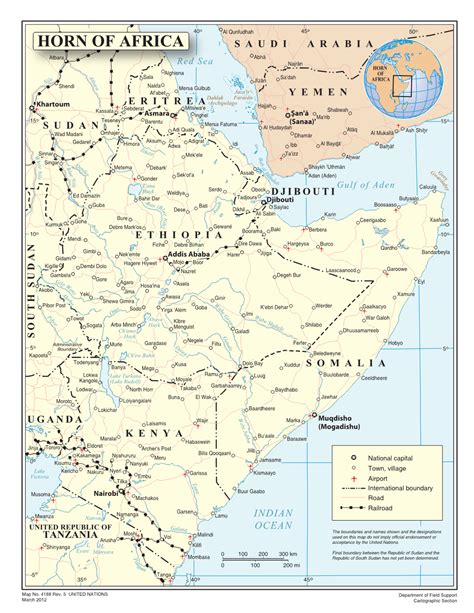 Map of the Horn of Africa - DocsLib