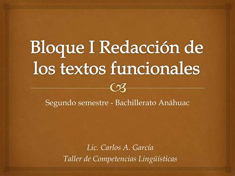 Bloque I Y Ii Redacci N Y Clasificaci N De Los Textos Funcionales Ppt