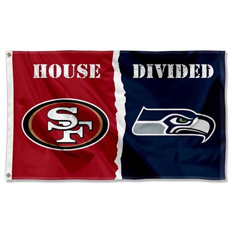 Buy WinCraft San Francisco 49ers and Seattle Seahawks House Divided