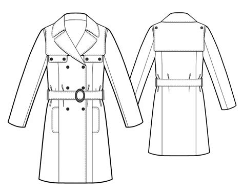 Trench Coat Sewing Pattern 5488 Made To Measure Sewing Pattern From