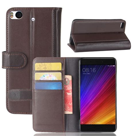 CYBORIS For Xiaomi Redmi 4X Case Genuine Real Cow Leather Case For