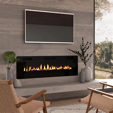 Latitude Run Adriean Wall Mounted Electric Fireplace Reviews