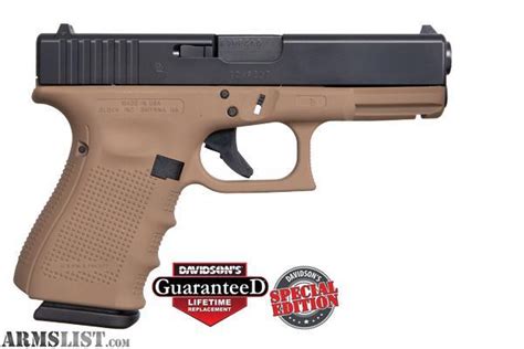 ARMSLIST For Sale Glock 19 Gen4 FDE W Black Slide