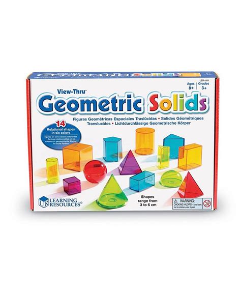 Learning Resources View Thru Geometric Solids Set Of 14 Macys