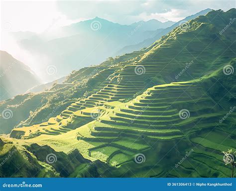 Banaue Rice Terraces Of Ifugao Province Luzon Philippines Wpa Art Deco