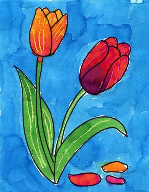 Tulip Pictures Of Flowers To Draw And Paint