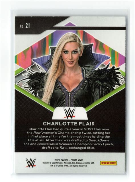 Charlotte Flair Panini Prizm Fearless Wwe Ebay