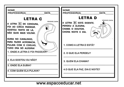CADERNO DE PEQUENOS TEXTOS COM INTERPRETAÇÃO PARA ALFABETIZAÇÃO OU 1º ...