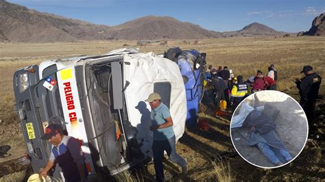 Accidente De Tránsito En La Carretera Juliaca Azángaro Dejó Una