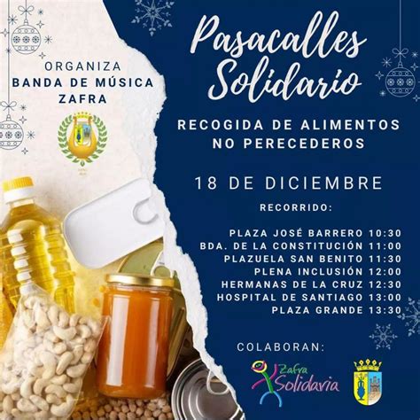 Pasacalle Solidario Con Recogida De Alimentos Zafra Solidaria