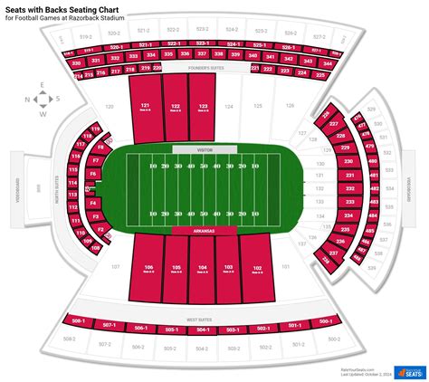 Seating Chart For Razorback Stadium