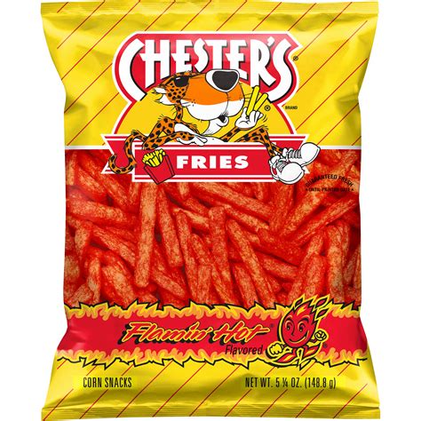 Chesters Fries Flamin Hot Flavored Corn Snacks Smartlabel™