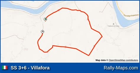 Ss Villafora Stage Map Rally Di Adria E Del Polesine