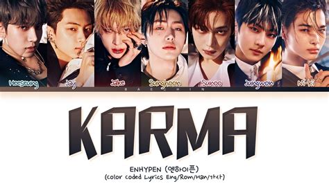 Enhypen Karma Lyrics Color Coded Lyrics Youtube