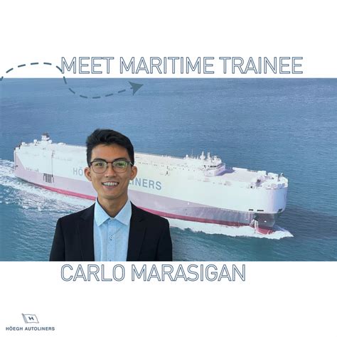 Meet our new Maritime Trainee: Carlo Marasigan