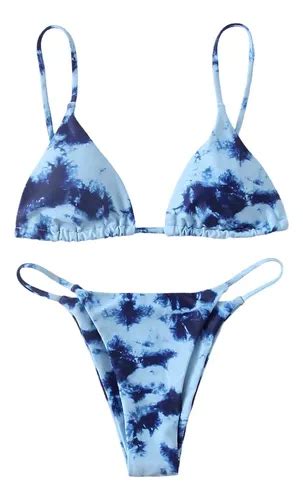 Traje De Ba O Mahala Piezas Bikini Sexy Estampado Cuotas Sin Inter S