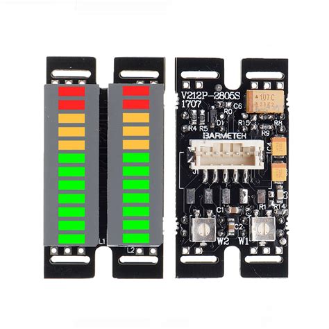 2 12 Segment Led Music Audio Spectrum Indicator Stereo Dual Channel