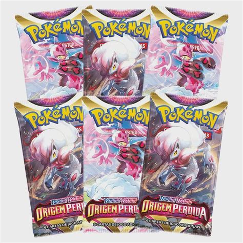 Cartas Pokémon EE11 Booster 6 Pacotes 36 Cartas Origem Perdida no