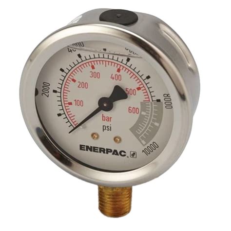 G L Glycerin Pressure Gauge With Bar Range Enerpac Mm G