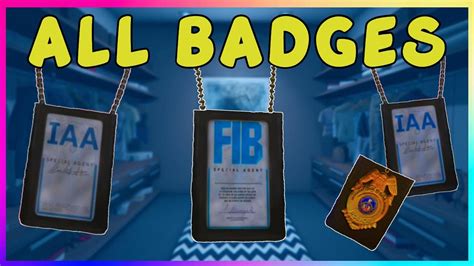 How To Get ALL BADGES In GTA Online Fib IAA IAA With Belt Badge