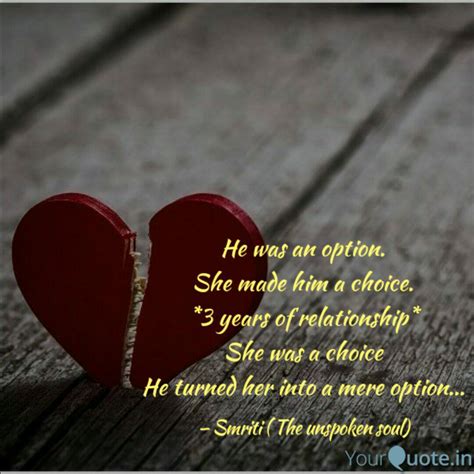 He Was An Option She Mad Quotes Writings By Charming Smriti