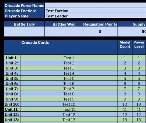 Online WH40k Crusade Template 2 Tabletop Campaign Repository