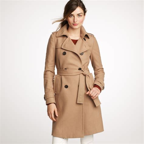 J Crew Icon Trench In Wool Cashmere In Natural Lyst