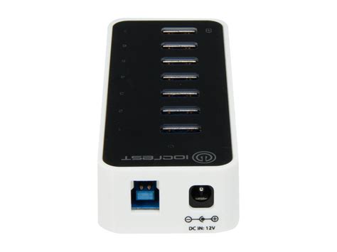 Syba Sy Hub Super Speed Io Crest Port Usb Hub With Ac Power