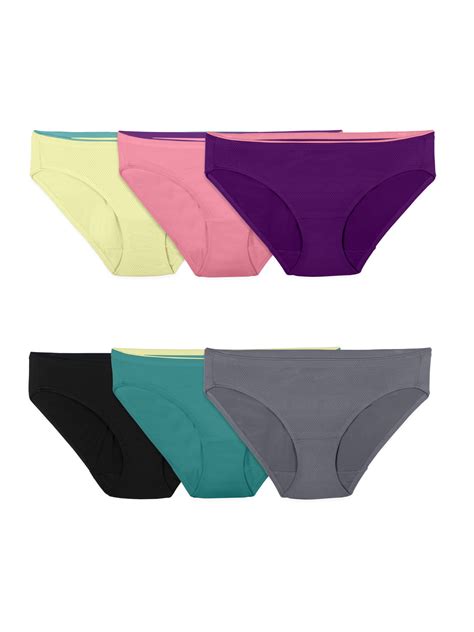 Fruit Of The Loom Women S Breathable Micro Mesh Panties Bikini Underwear Pack Walmart