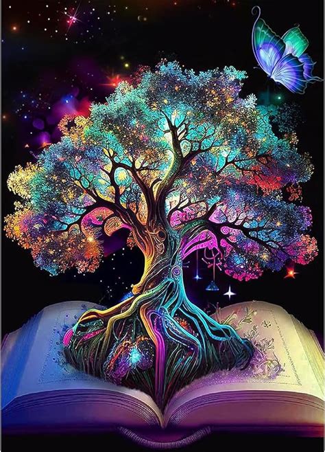 Amazon Mxjsua Diamond Art Painting Kits Diy Fantastic Tree Of