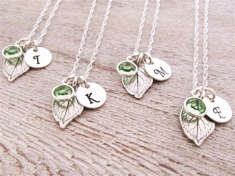 Bridesmaid Jewelry Bridesmaid Necklaces Set of 4