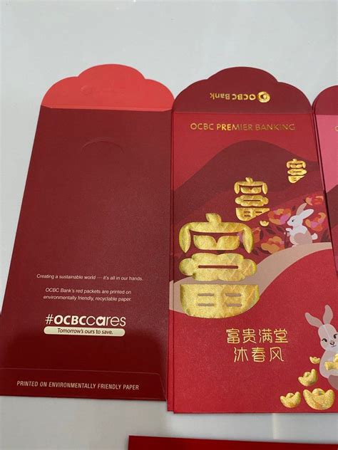 Ocbc Premier Banking Red Packets Hobbies Toys Stationery