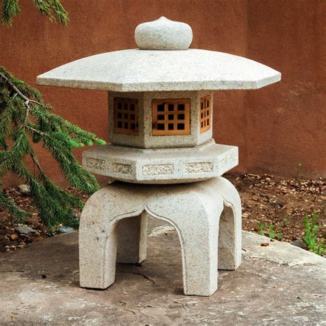 Antique Yukimi Lantern Japanese Stone Lanterns Stone Forest