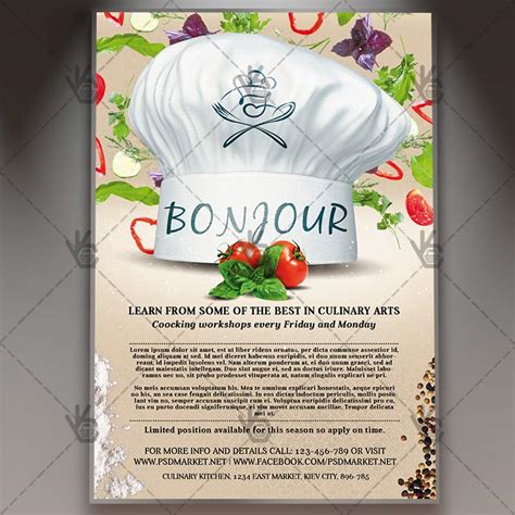 Cooking Class - Premium Flyer PSD Template | PSDmarket