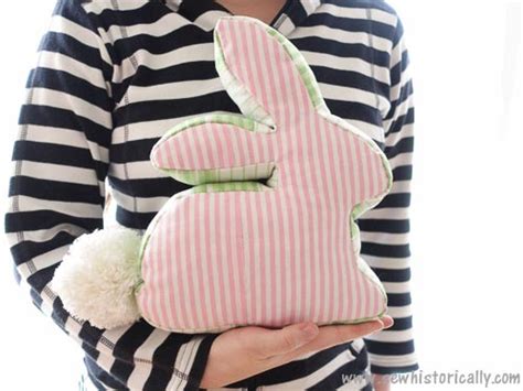 DIY Bunny Pillow - Tutorial - Sew Historically