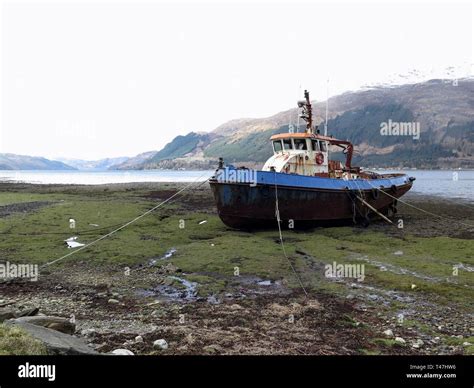 Scotland: Loch Duich fishing boat Stock Photo - Alamy