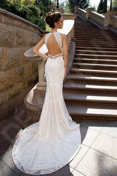 Trumpet Mermaid Silhouette Britne Wedding Gown Modern Style By