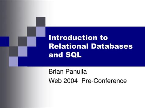 Ppt Introduction To Relational Databases And Sql Powerpoint Presentation Id 704585