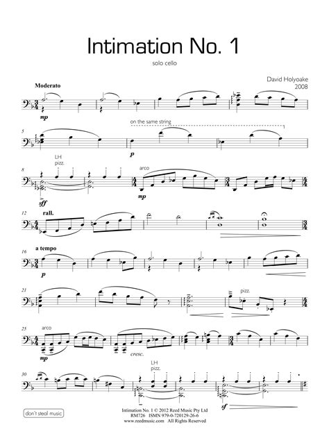 Cello Solo Level D Reed Music Cello Sheet Music Partitions Leveling