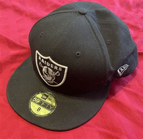 Las Vegas Raiders New Era Fitted 59FIFTY Hat Size 8 - Etsy