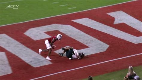 Touchdown Taylor Morin Scores Vs Nc State Espn Video