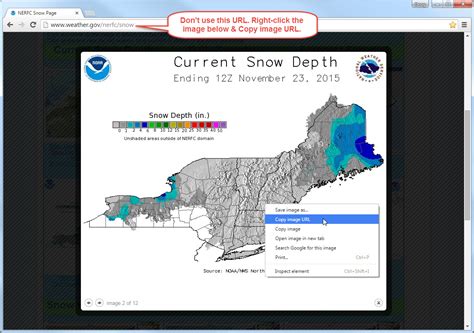 Snow Depth Map Overlay