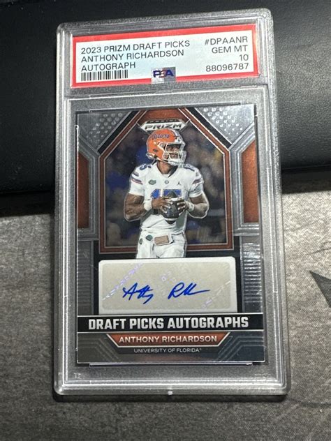 Anthony Richardson Prizm Draft Picks Dpa Anr Draft Picks