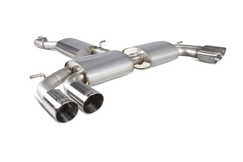 Ligne Cat Back Sans Valves Avec Intermediaire Echappement Inox Scorpion