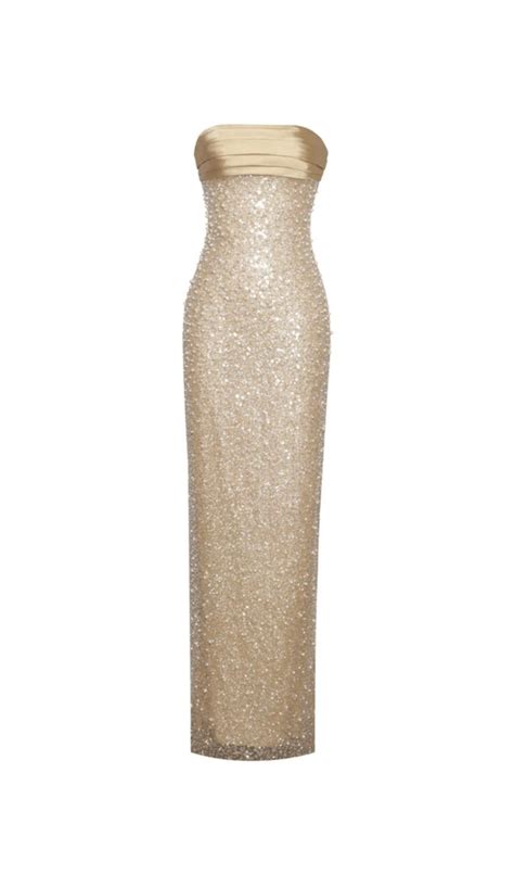 GOLD SATIN SEQUIN PEARLS BEADED MAXI DRESS In 2024 Beaded Maxi Dress